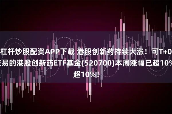 杠杆炒股配资APP下载 港股创新药持续大涨！可T+0交易的港股创新药ETF基金(520700)本周涨幅已超10%！