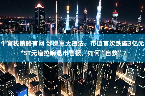 牛客栈策略官网 涉嫌重大违法，市值首次跌破3亿元 *ST元道拉响退市警报，如何“自救”？